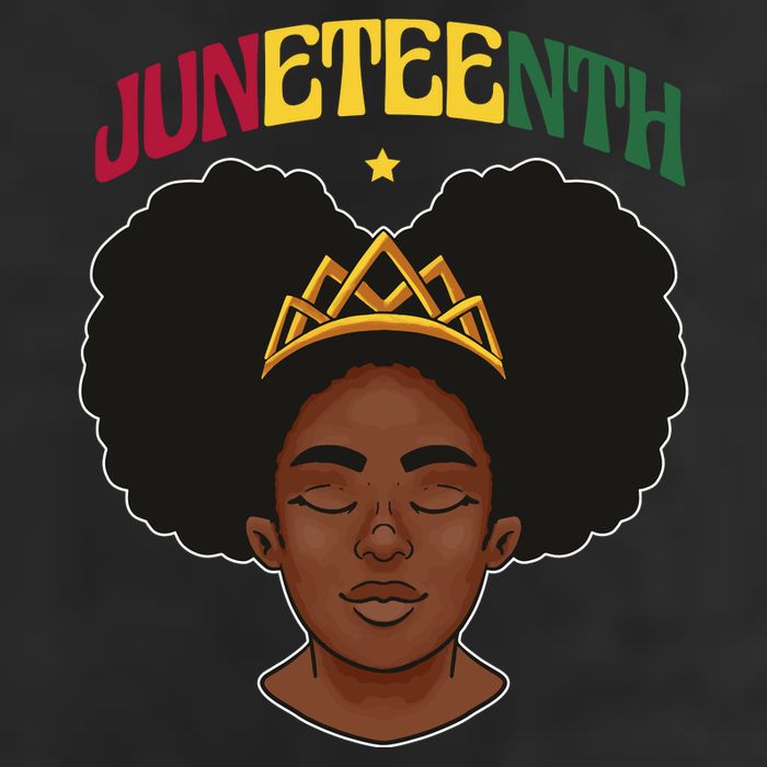 Juneteenth Black Female Crown Pride 7 Panel Mesh Trucker Snapback Hat