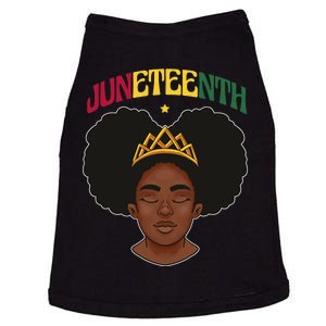 Juneteenth Black Female Crown Pride Doggie Tank