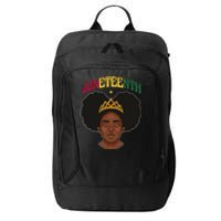 Juneteenth Black Female Crown Pride City Backpack