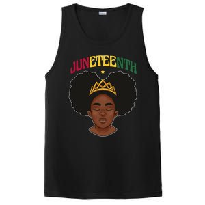 Juneteenth Black Female Crown Pride PosiCharge Competitor Tank