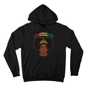 Juneteenth Black Female Crown Pride Tall Hoodie