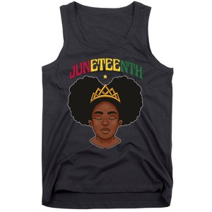 Juneteenth Black Female Crown Pride Tank Top