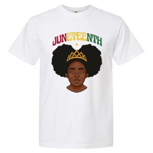 Juneteenth Black Female Crown Pride Garment-Dyed Heavyweight T-Shirt