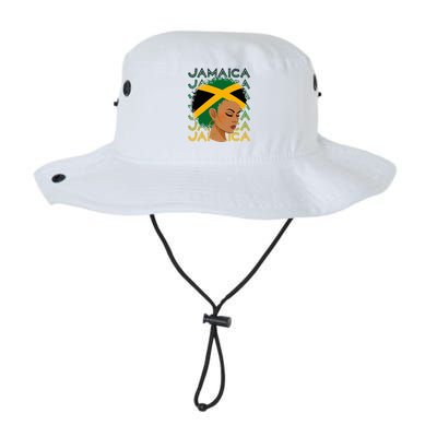 Jamaican Black Girl Jamaica Flag Hair Legacy Cool Fit Booney Bucket Hat