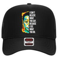 James Baldwin Graffiti Art Juneteenth Black History Month High Crown Mesh Back Trucker Hat