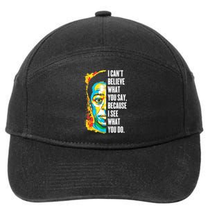 James Baldwin Graffiti Art Juneteenth Black History Month 7-Panel Snapback Hat