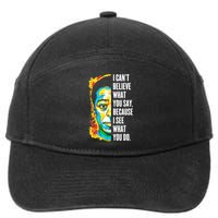 James Baldwin Graffiti Art Juneteenth Black History Month 7-Panel Snapback Hat