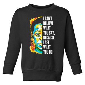 James Baldwin Graffiti Art Juneteenth Black History Month Toddler Sweatshirt