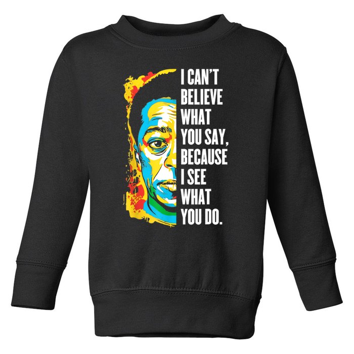 James Baldwin Graffiti Art Juneteenth Black History Month Toddler Sweatshirt