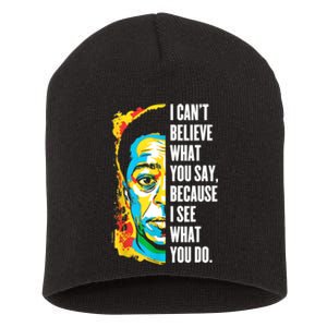 James Baldwin Graffiti Art Juneteenth Black History Month Short Acrylic Beanie