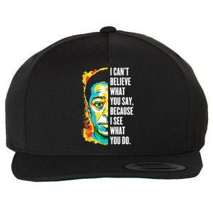 James Baldwin Graffiti Art Juneteenth Black History Month Wool Snapback Cap