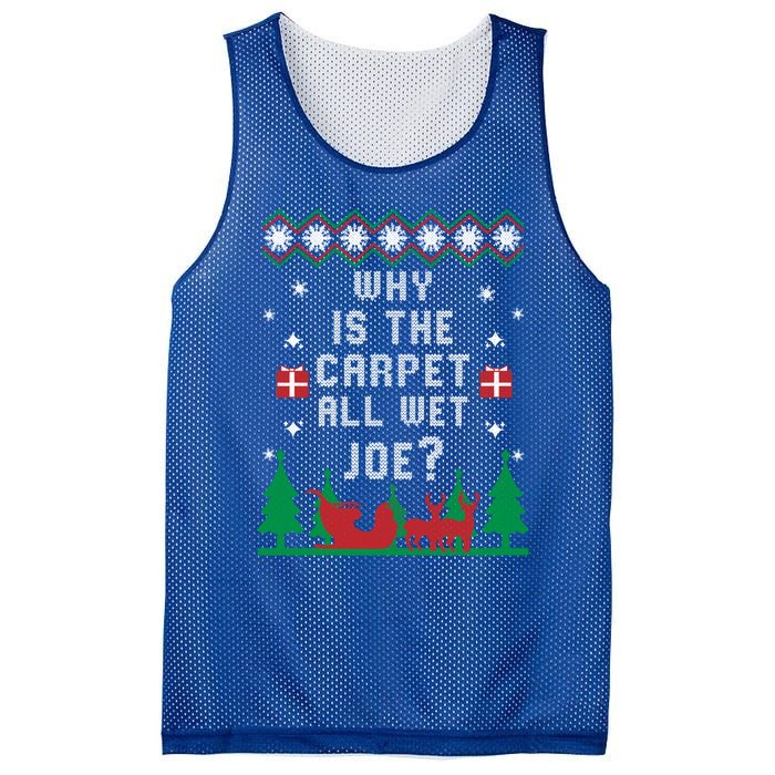 Joe Biden Great Gift Why Is The Carpet All Wet Joe Ugly Christmas Great Gift Mesh Reversible Basketball Jersey Tank