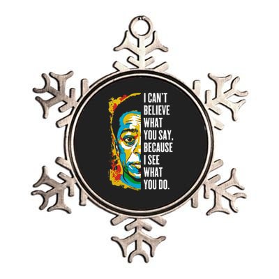 James Baldwin Graffiti Art Juneteenth Black History Month Metallic Star Ornament