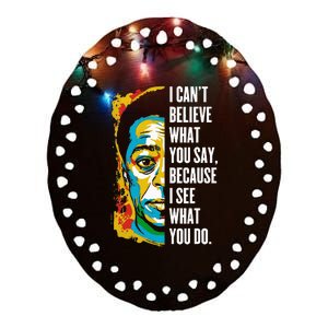 James Baldwin Graffiti Art Juneteenth Black History Month Ceramic Oval Ornament