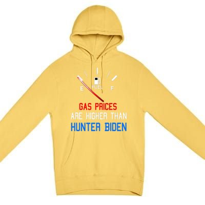 Joe Biden Gas Prices Are Higher Than Hunter Worst President Premium Pullover Hoodie