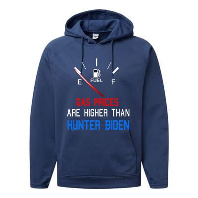 Joe Biden Gas Prices Are Higher Than Hunter Worst President Performance Fleece Hoodie