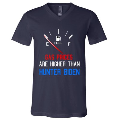 Joe Biden Gas Prices Are Higher Than Hunter Worst President V-Neck T-Shirt