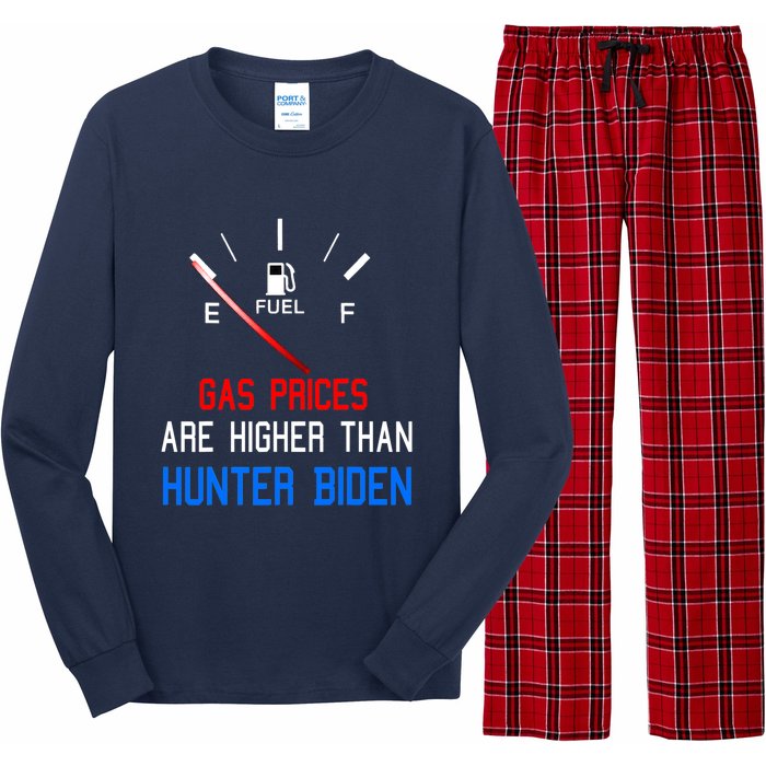 Joe Biden Gas Prices Are Higher Than Hunter Worst President Long Sleeve Pajama Set