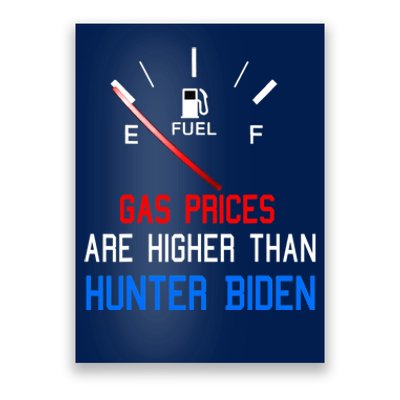 Joe Biden Gas Prices Are Higher Than Hunter Worst President Poster