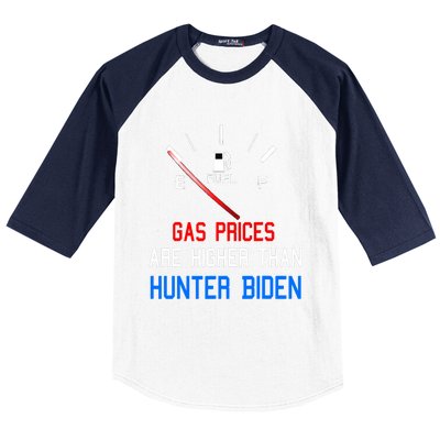 Joe Biden Gas Prices Are Higher Than Hunter Worst President Baseball Sleeve Shirt