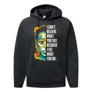 James Baldwin Graffiti Art Juneteenth Black History Month Performance Fleece Hoodie