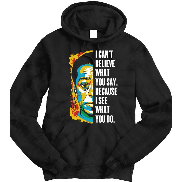 James Baldwin Graffiti Art Juneteenth Black History Month Tie Dye Hoodie