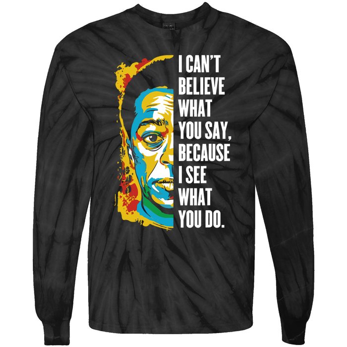 James Baldwin Graffiti Art Juneteenth Black History Month Tie-Dye Long Sleeve Shirt