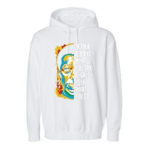 James Baldwin Graffiti Art Juneteenth Black History Month Garment-Dyed Fleece Hoodie