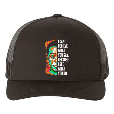 James Baldwin Graffiti Art Juneteenth Black History Month Yupoong Adult 5-Panel Trucker Hat