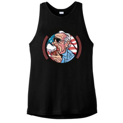 Joe Biden Gotta Go Ice Cream Ladies PosiCharge Tri-Blend Wicking Tank