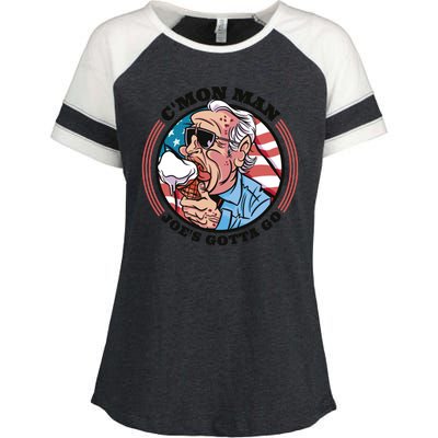 Joe Biden Gotta Go Ice Cream Enza Ladies Jersey Colorblock Tee