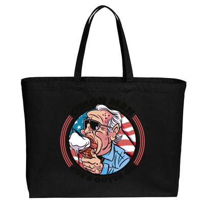 Joe Biden Gotta Go Ice Cream Cotton Canvas Jumbo Tote