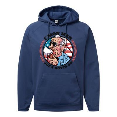 Joe Biden Gotta Go Ice Cream Performance Fleece Hoodie