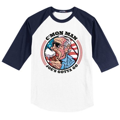 Joe Biden Gotta Go Ice Cream Baseball Sleeve Shirt