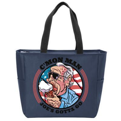 Joe Biden Gotta Go Ice Cream Zip Tote Bag