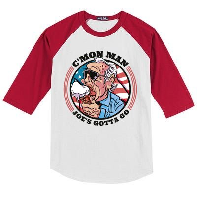 Joe Biden Gotta Go Ice Cream Kids Colorblock Raglan Jersey