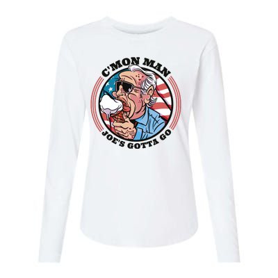 Joe Biden Gotta Go Ice Cream Womens Cotton Relaxed Long Sleeve T-Shirt