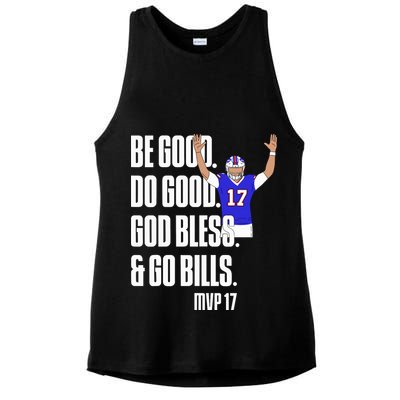 Josh Be Good Do Good God Bless Go B.I.L.L.S Mvp 17 Josh Mvp Ladies PosiCharge Tri-Blend Wicking Tank