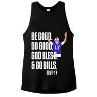 Josh Be Good Do Good God Bless Go B.I.L.L.S Mvp 17 Josh Mvp Ladies PosiCharge Tri-Blend Wicking Tank