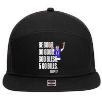 Josh Be Good Do Good God Bless Go B.I.L.L.S Mvp 17 Josh Mvp 7 Panel Mesh Trucker Snapback Hat