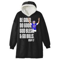 Josh Be Good Do Good God Bless Go B.I.L.L.S Mvp 17 Josh Mvp Hooded Wearable Blanket