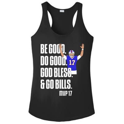 Josh Be Good Do Good God Bless Go B.I.L.L.S Mvp 17 Josh Mvp Ladies PosiCharge Competitor Racerback Tank