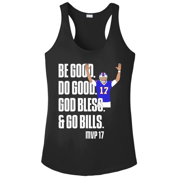 Josh Be Good Do Good God Bless Go B.I.L.L.S Mvp 17 Josh Mvp Ladies PosiCharge Competitor Racerback Tank