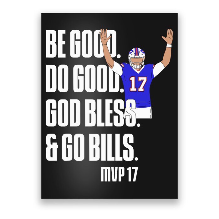 Josh Be Good Do Good God Bless Go B.I.L.L.S Mvp 17 Josh Mvp Poster