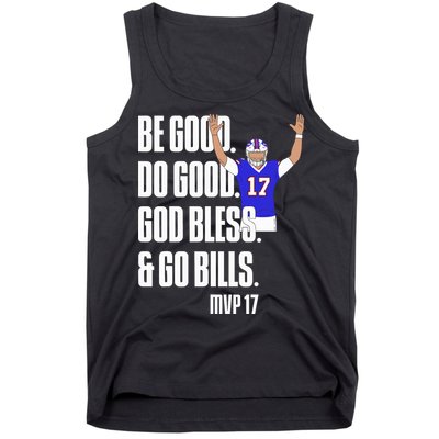 Josh Be Good Do Good God Bless Go B.I.L.L.S Mvp 17 Josh Mvp Tank Top
