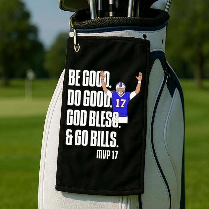 Josh Be Good Do Good God Bless Go B.I.L.L.S Mvp 17 Josh Mvp Golf Towel