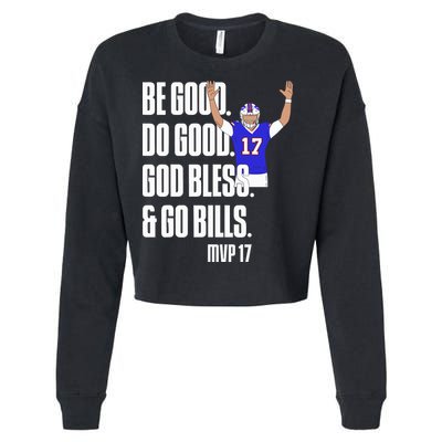 Josh Be Good Do Good God Bless Go B.I.L.L.S Mvp 17 Josh Mvp Cropped Pullover Crew