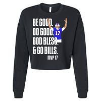 Josh Be Good Do Good God Bless Go B.I.L.L.S Mvp 17 Josh Mvp Cropped Pullover Crew