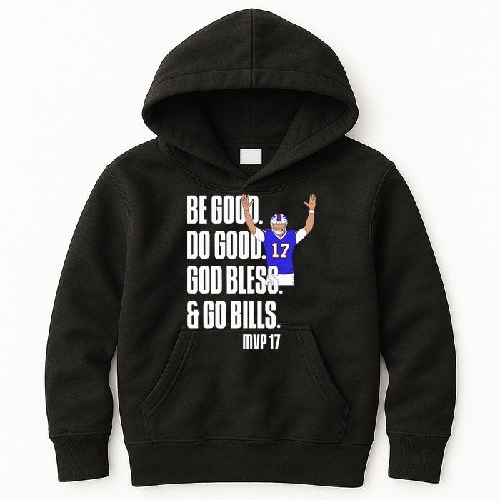 Josh Be Good Do Good God Bless Go B.I.L.L.S Mvp 17 Josh Mvp Kids Hoodie
