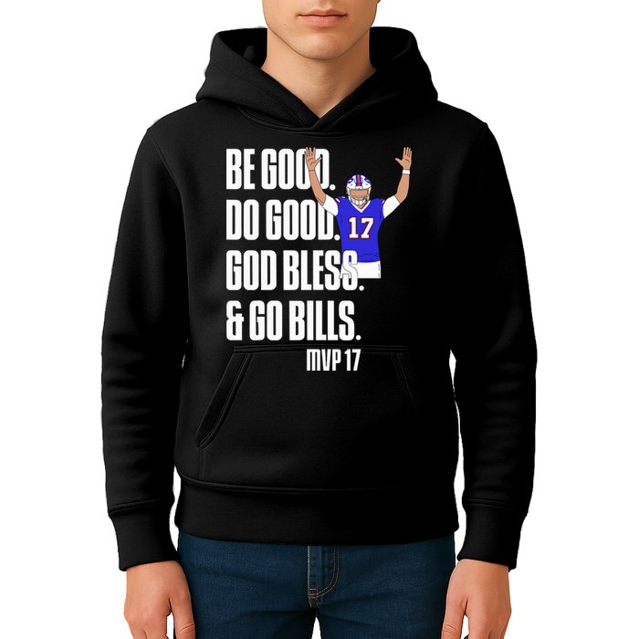 Josh Be Good Do Good God Bless Go B.I.L.L.S Mvp 17 Josh Mvp Kids Hoodie